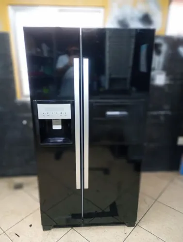 GELADEIRA ELECTROLUX PRETA SIDE BY SIDE 405 LITROS