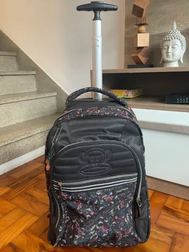 Mochila Carrinho Paul Frank 