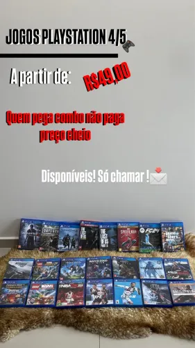 Jogos de PS4 e PS5 Originais | GTA V, FIFA, The Last of Us e Mais