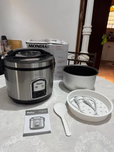 Panela de Arroz Elétrica Philco Inox 10 xícaras PH10P