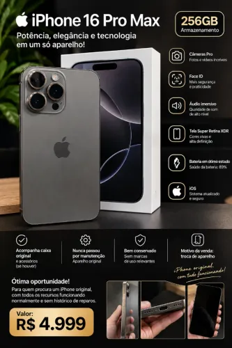 iPhone 16 pro max 256gb