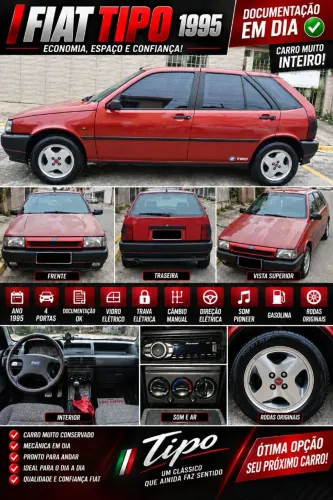 Fiat Tipo 1.6 I.e. 2P E 4P 1995