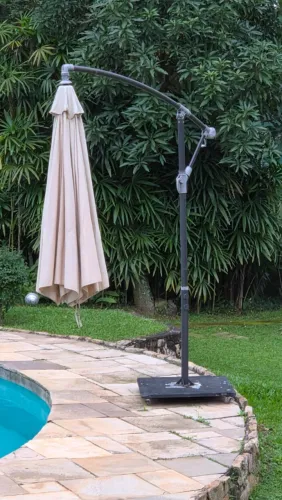 Ombrelone lateral articulado com base