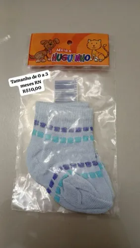 Meia de bebê linha confort
