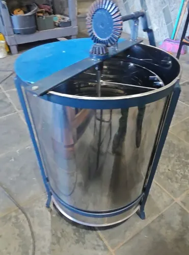 Centrífuga inox para extrair mel abelha 8 quadros manual