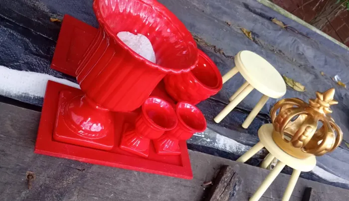 Decoração para festas feitos de CERÂMICA