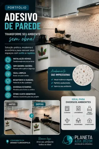 Adesivo Decorativo para Paredes/ aplicação