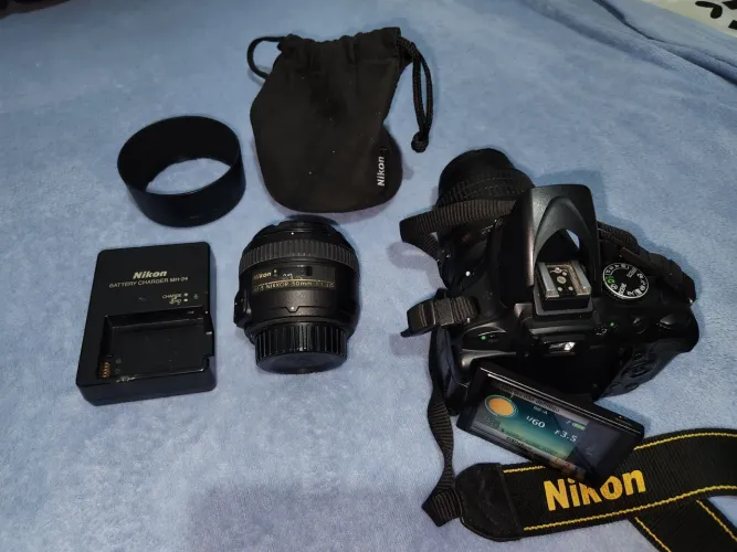 Nikon 5100 com lente 18,55mm e 50 mm