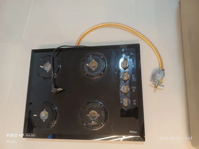 fogão cooktop 4 bocas