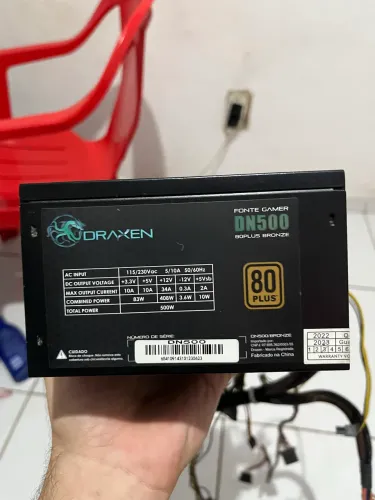 Fonte Draxen 500W 80 Plus Bronze