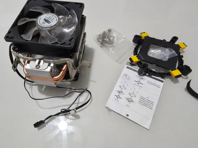 Cooler Processador DEX DX-9100D Dual Heatpipes Cobre (Intel e AMD)