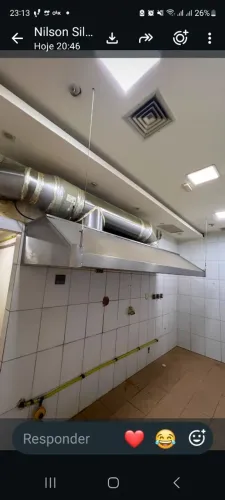  Coifa Industrial 4 Metros Completa com Motor e Exaustor