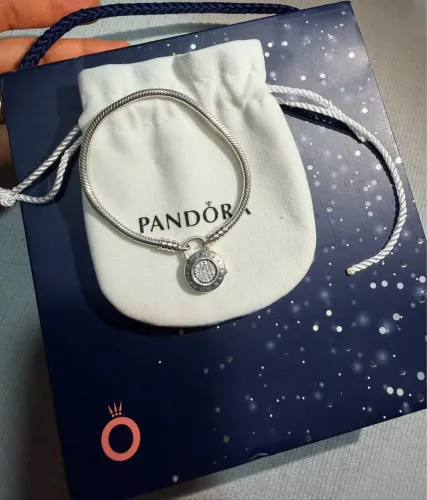 Pulseira Pandora Prata 17cm Pulseira