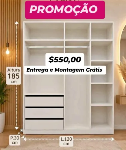 Closet com fundo 
