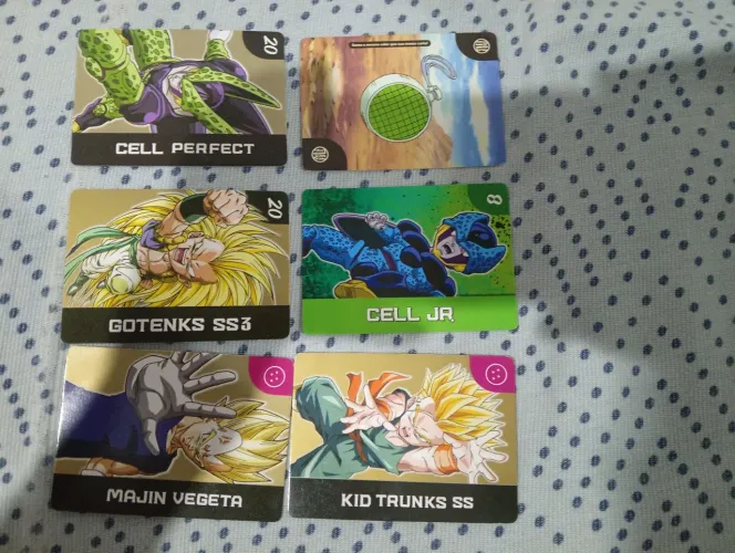 CARDS DRAGON BALL COLECIONÁVEIS.(lote aberto em ótimo estado)