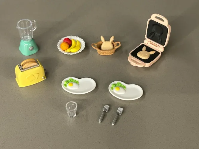 Conjunto Café da Manhã familia sylvanian