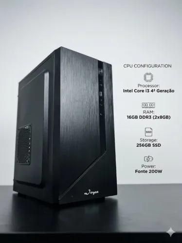Computador CPU Intel I3 4ª Ger | 16GB RAM | SSD 256GB