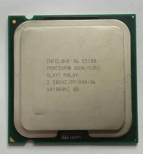 Processador Intel Pentium Dual Core E5200 + cooler original intel LGA775 funcionando
