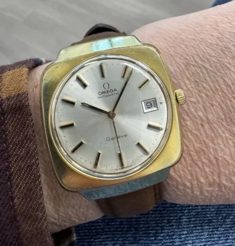 Omega Genève Vintage Ref. 166.0164 Automático 37mm Cal. 1012 Anos 70