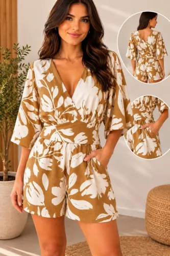 Macaquinho Estampado Novo Feminino