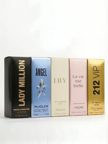Kit De 05 Perfumes Masculinos e Femininos 100ml Eau De Parfum EDP Importados Linha Premium