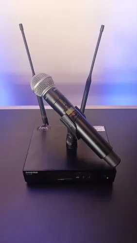 Microfone Profissional Original Shure QLXD24 SM58 L50 TalkBack