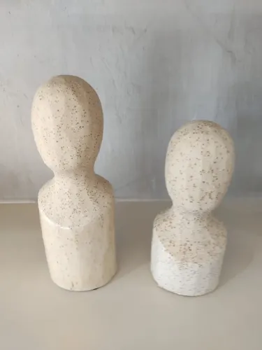 Escultura Kit Faces em Poliresina