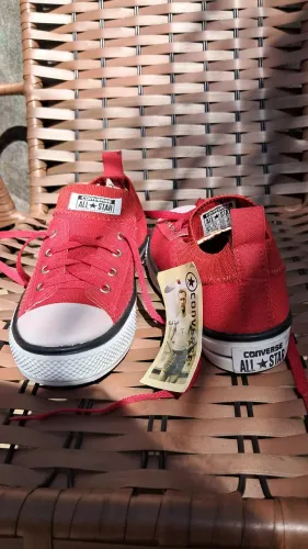 Tênis meia All Star Vermelho 34