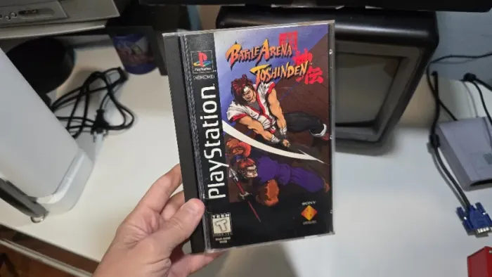 Jogo Battle Arena Toshinden original longbox PlayStation PS1 completo