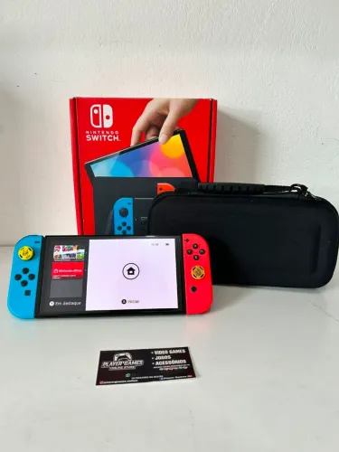 Nintendo Switch OLED Semi-Novo!! (Aceito Cartão)