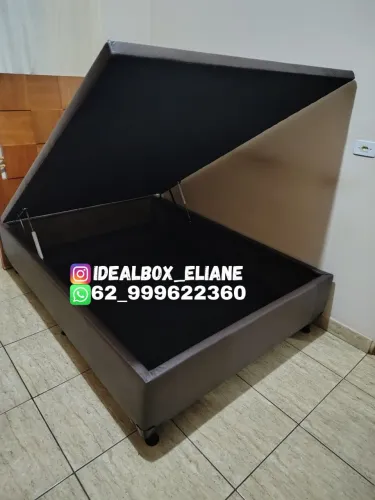 Box baú casal inteiriço - Seu quarto bonito e organizado.