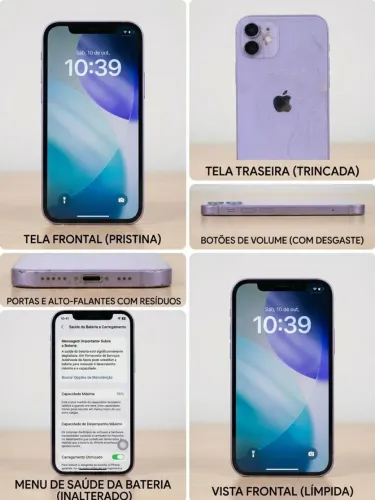 LiPhone 12 128GB Roxo Mais Apple watch Series 3 / avalio troca ps4