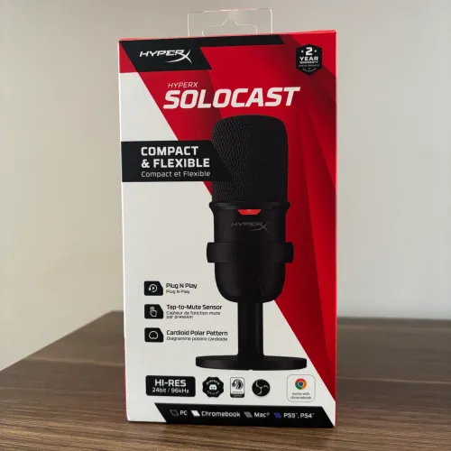 Microfone de Mesa - HyperX Solo Cast
