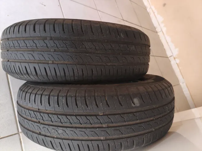 2 pneus 185/70/14 barum semi novos