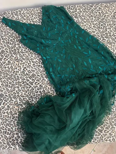 VESTIDO DE FESTA VERDE ESMERALDA