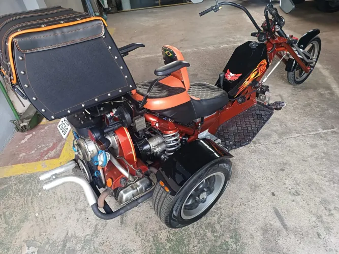 Triciclo motor 1500. Box susp independente triciclo zerado