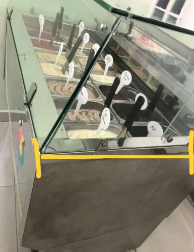 Friser expositora  14 cubas sorvete gelato Carpeggiani  