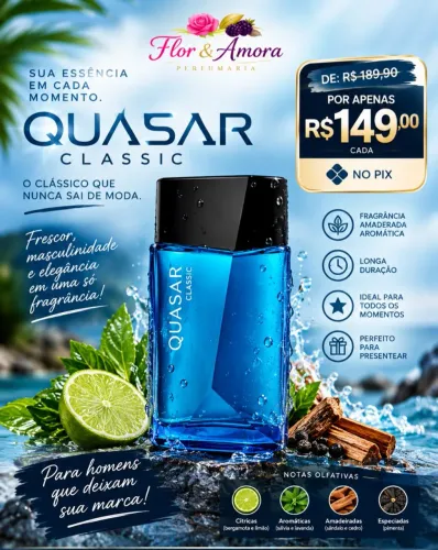 Quasar Classic Desodorante Colônia 100MI - O boticário