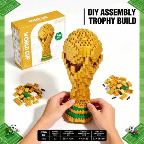 Blocos De Montar Taça Troféu Copa 2026 MZ-219