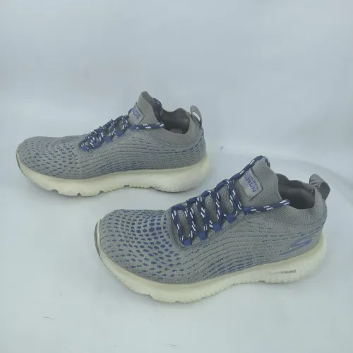 tênis skechers go run max road 4 masculino 38 azul e cinza