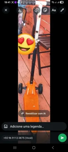 Vendo esse patinete tudo ok valo .no chat