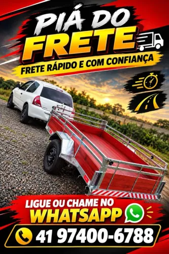 Frete rápido e barato é com o piá do FRETE