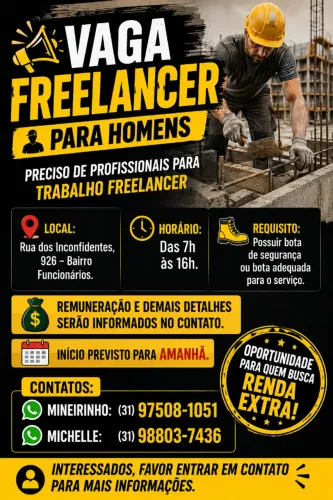 Serviço em obras