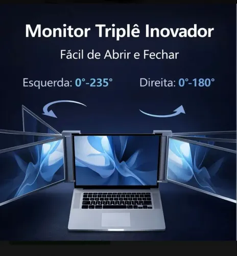 Monitor Extensor Triplo 15.6'' Portátil Para Notebook 16:9