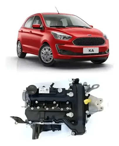 Motor Parcial Ford Ka 1.0 3cc 2015 2016 2017 2018 2019 2020 80 mil km