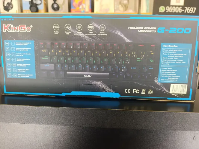 Teclado mecânico switch BLUE 
