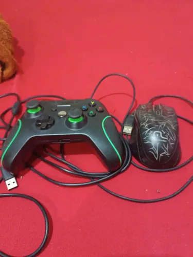 Kit mouse e controle pra Pc