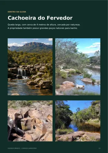 Propriedade com cachoeira, vista paradisíaca com 24 tarefas (101 mil m2) em Ibicoara/Ba