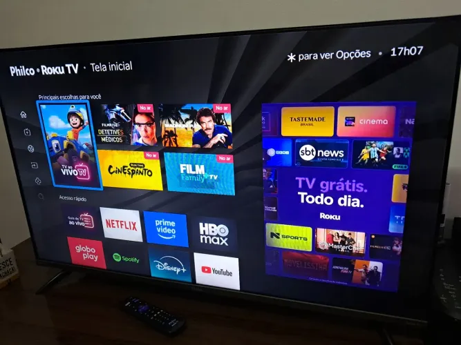 Tv Philco 43" Smart Roku SEMINOVA 