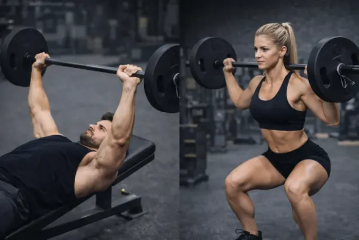 Barra Reta + 2 Anilhas de 10kg